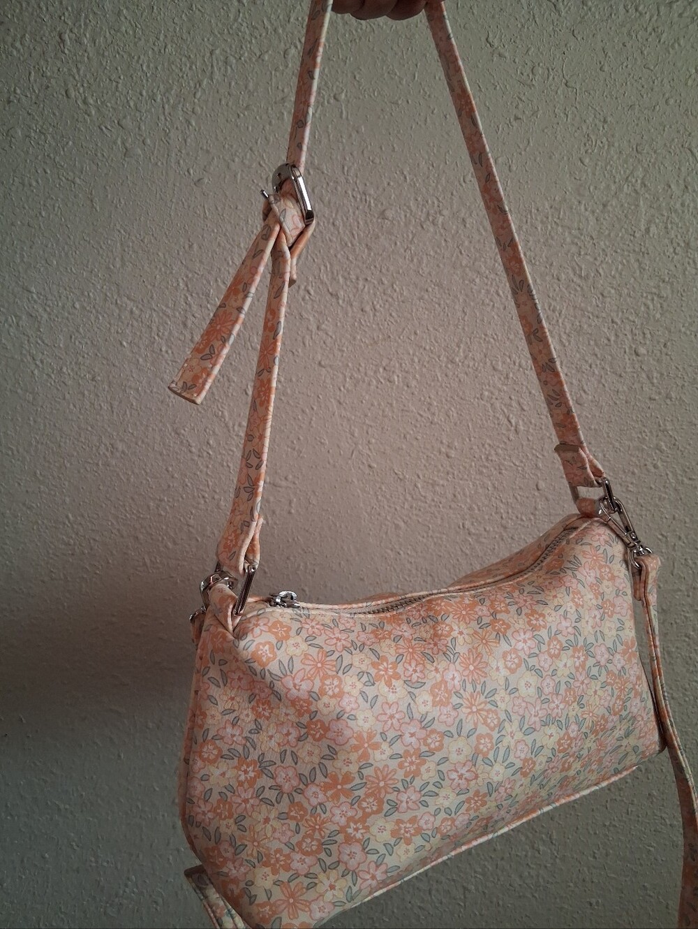 Wild Fable Flower Print Shoulder Bag With Crossbody Strap
